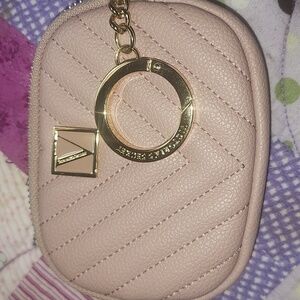 Victoria's Secret Small Clutch Change Purse NWOT  dull pink with Gold Accents